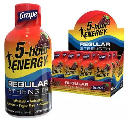 5-hour Energy shots and display box